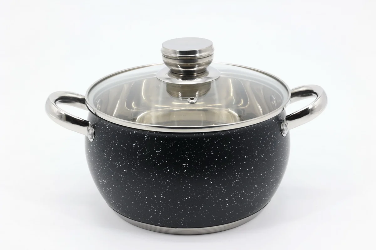 Каструля з кришкою 18×10,5 см 2,4 л з нержавіючої сталі