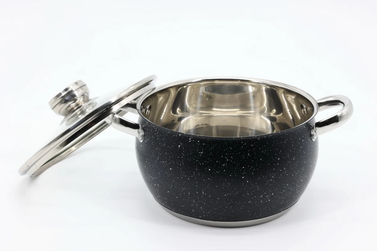 Каструля з кришкою 24×13,5 см 5,8 л з нержавіючої сталі